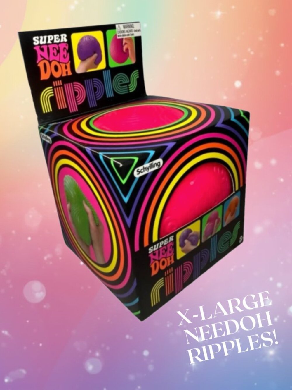 🩷 NEW!! XL Needoh | XL Ripples Giant Sensory Squishy Fidget Ball